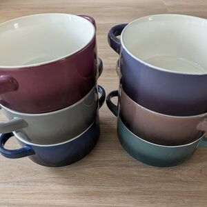 Mikasa Gourmet Soup Bowls With Handles Set of 6